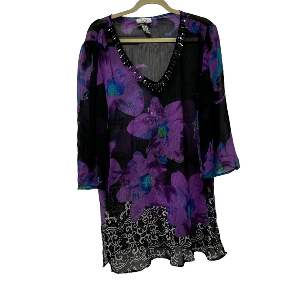 CZ Cover-ups Swim Cover Up Women’s Size XL Preowned Very Good Condition